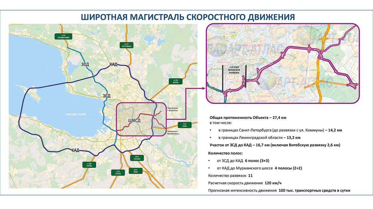 Санкт‑Петербург получит кредит на строительство новых линий метро